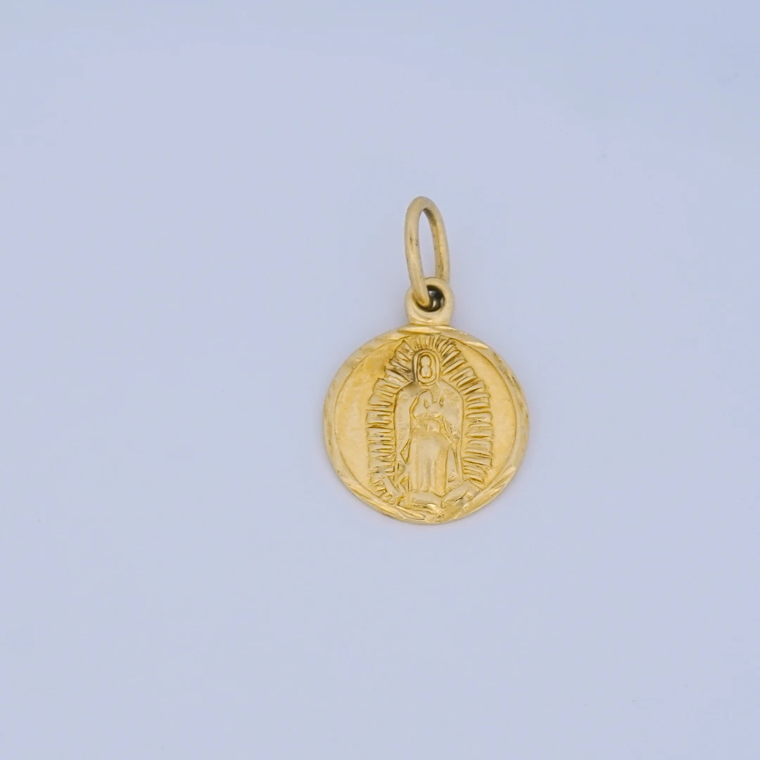 1902874.webp DIJE MEDALLA DE LA VIRGEN EN ORO 18K - Image 1