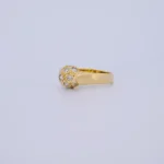 Anillo para Dama Bola de Fuego en Oro 18 Kilates