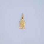 DIJE MEDALLA DE LA VIRGEN DE GUADALUPE EN ORO 18K