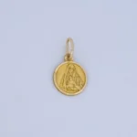 DIJE MEDALLA DE LA VIRGEN EN ORO 18K