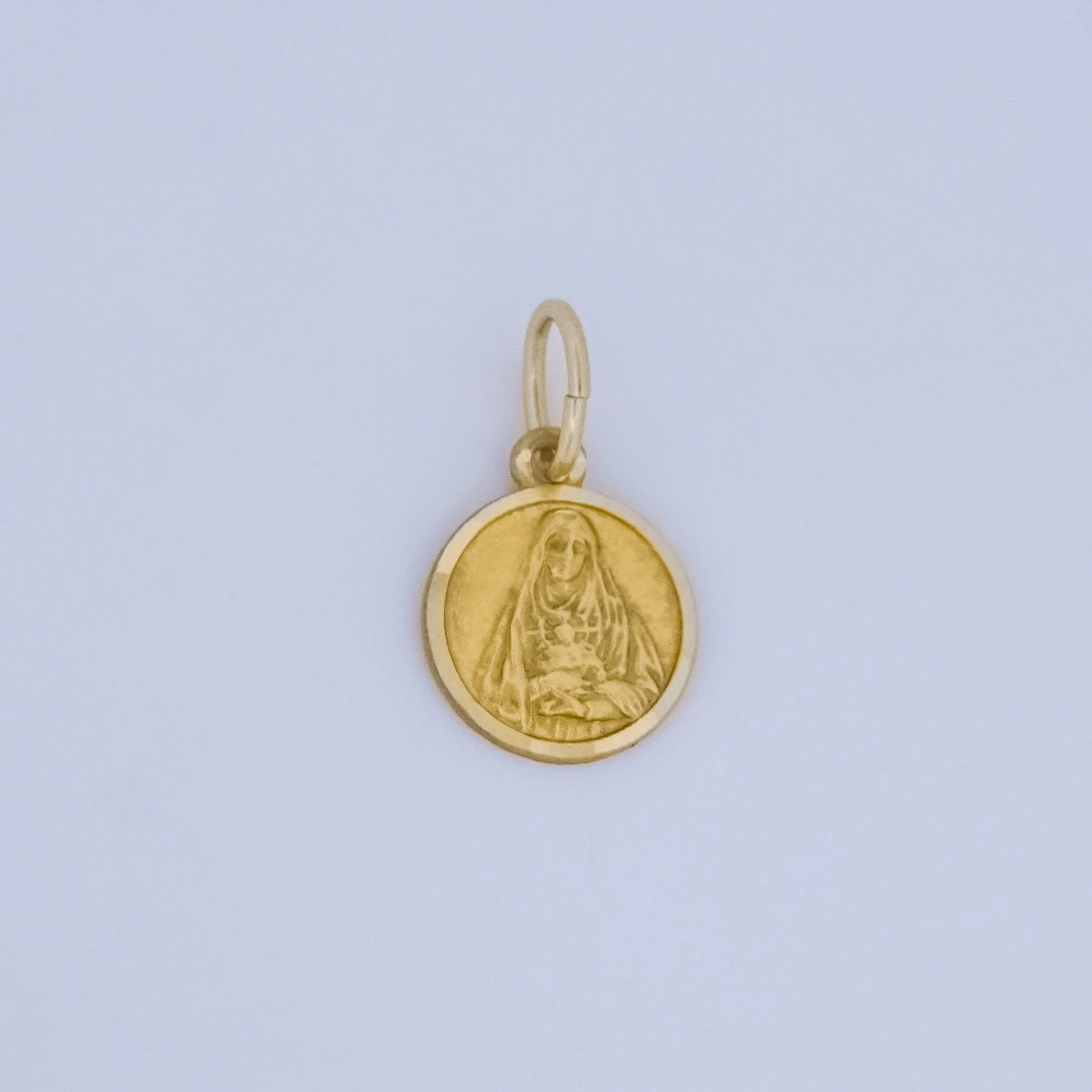 1951446.webp DIJE MEDALLA DE LA VIRGEN EN ORO 18K - Image 1