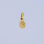DIJE MEDALLA DE LA VIRGEN EN ORO 18K