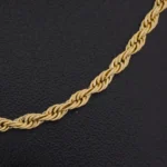 Cadena Tejido Cordon Salomonico Oro 18K - Orofino Ecuador (vista 2)