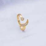 Anillo Con Zircones 18K - Orofino Ecuador