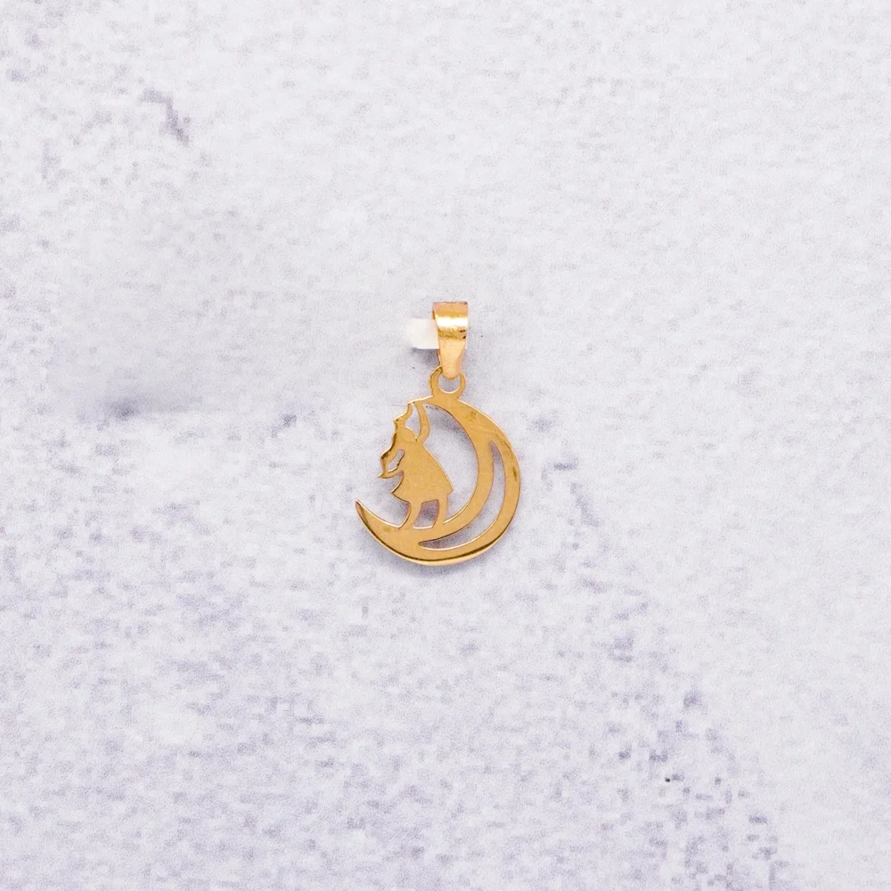 Dije Niña Con Luna 18K - Orofino Ecuador