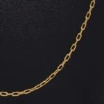 Cadena Tejido Rolon 18K - Orofino Ecuador (vista 2)