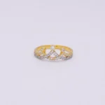 Anillo Para Dama Corona Piedras Oro 18K - Orofino Ecuador