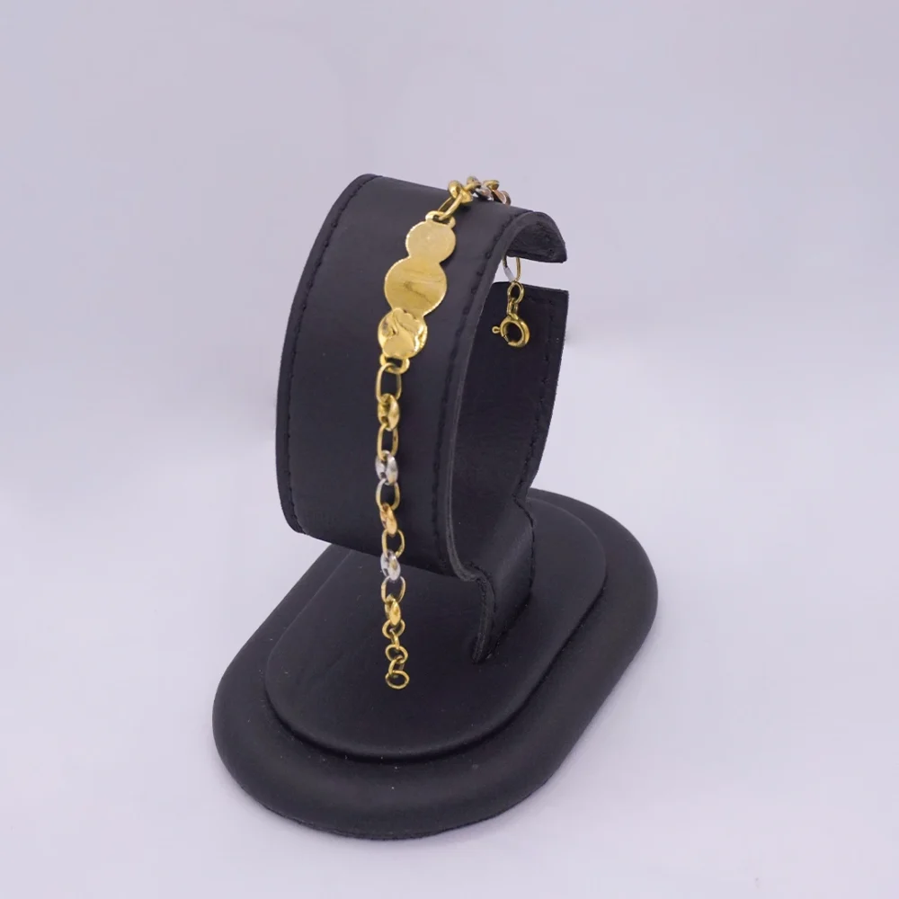 Pulso Placa Tejido Gucci Pequeño Tres Oros 18K - Orofino Ecuador