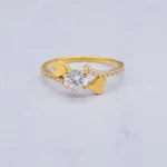 Anillo Compromiso Con Zircones 18K - Orofino Ecuador
