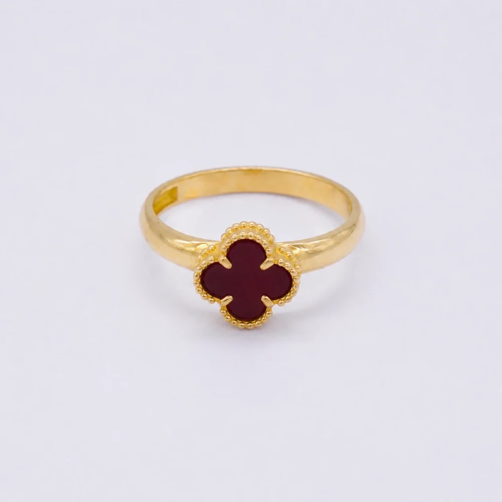 Anillo Para Dama Van Cleef Rojo Oro 18K - Orofino Ecuador