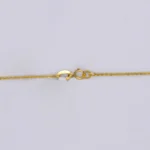 Cadena Tejido Rolon Fina Corta Oro 18K - Orofino Ecuador (vista 3)