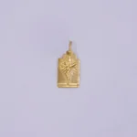 Dije Placa Cristo Oro 18K - Orofino Ecuador