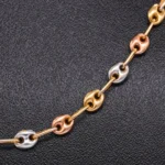 CADENA TEJIDO GUCCI TRES OROS 18K - Image 2