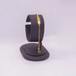 PULSO TEJIDO BANANA PLACA ORO 18K