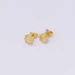 ARETES TOPOS MARIKITAS ORO 18K