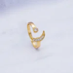 Anillo Con Zircones 18K - Orofino Ecuador