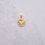 DIJE REDONDO CORAZÓN 18K