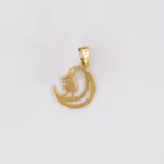 DIJE NIÃ‘A CON LUNA 18K