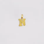 DIJE LETRA N ORO 18K
