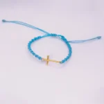 DIJE HERRAJE CRUZ LISA ORO 18K