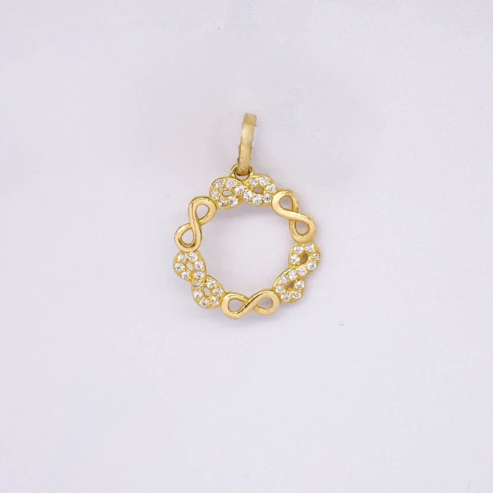 Dije Infinito Calado Piedras 18K - Orofino Ecuador
