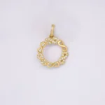 DIJE INFINITO CALADO PIEDRAS 18K