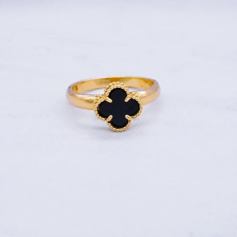 Anillo Para Dama Van Cleef Negro Oro 18K - Orofino Ecuador