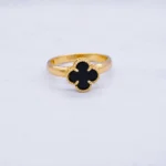 ANILLO PARA DAMA VAN CLEEF NEGRO ORO 18K