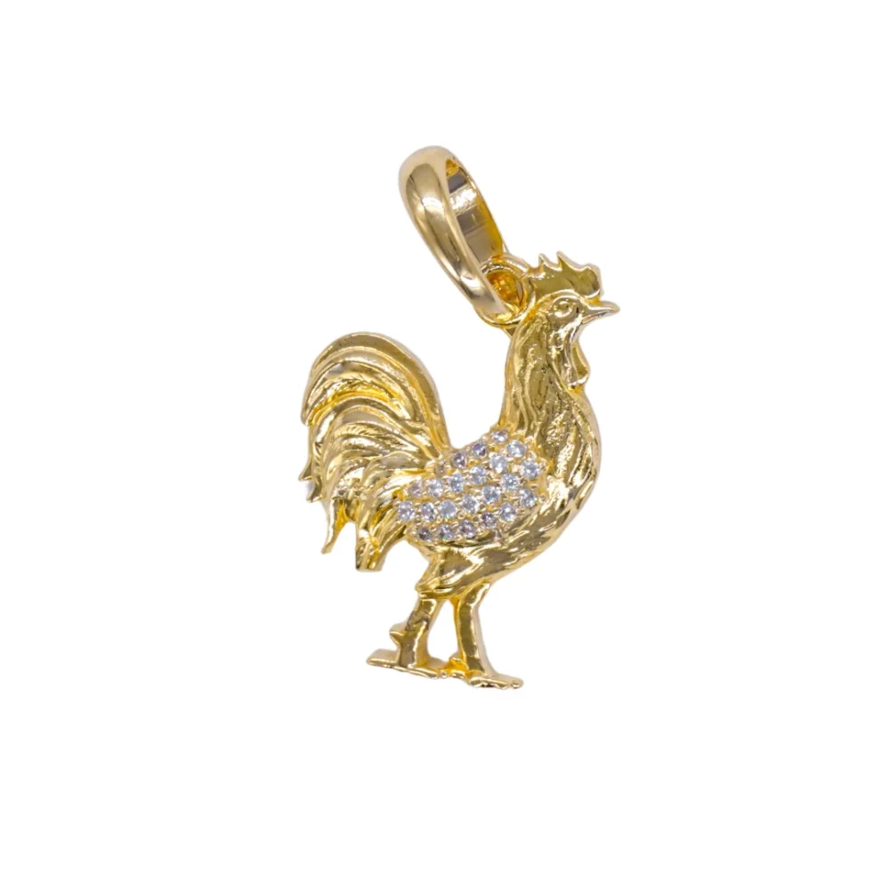 Dije Gallo Oro 18K - Orofino Ecuador