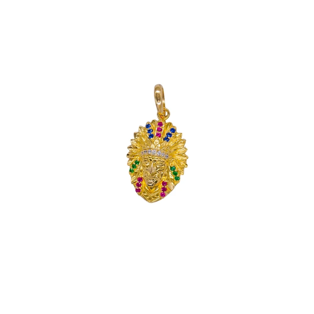 Dije Indio Oro 18K - Orofino Ecuador