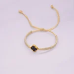 Dije Herraje Van Cleef Con Piedra Negra 18 K - Orofino Ecuador