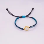 Dije Herraje Van Cleef Con Piedra Blanca 18 K - Orofino Ecuador