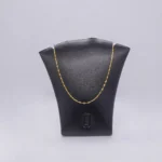 CADENA TEJIDO ANCORA CORTA ORO 18K