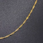 CADENA TEJIDO SINGAPUR ORO 18K - Image 2
