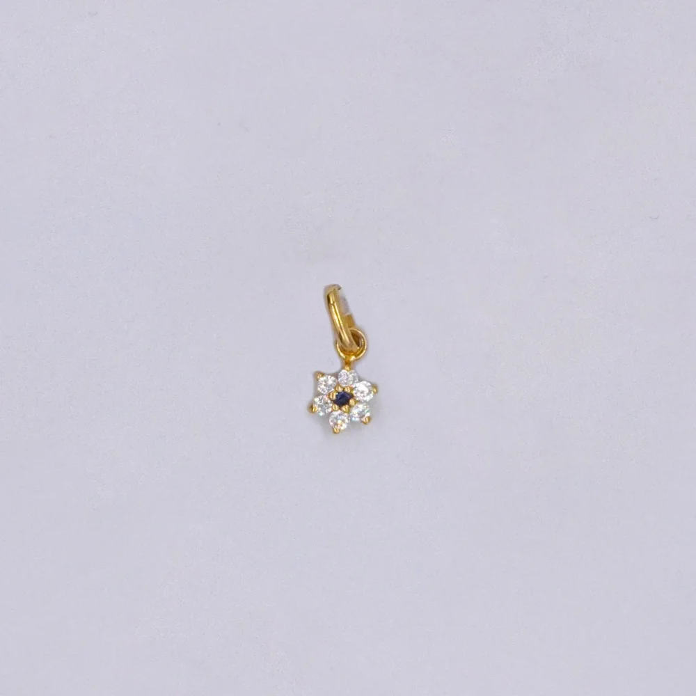 Dije Flor Oro 18K - Orofino Ecuador
