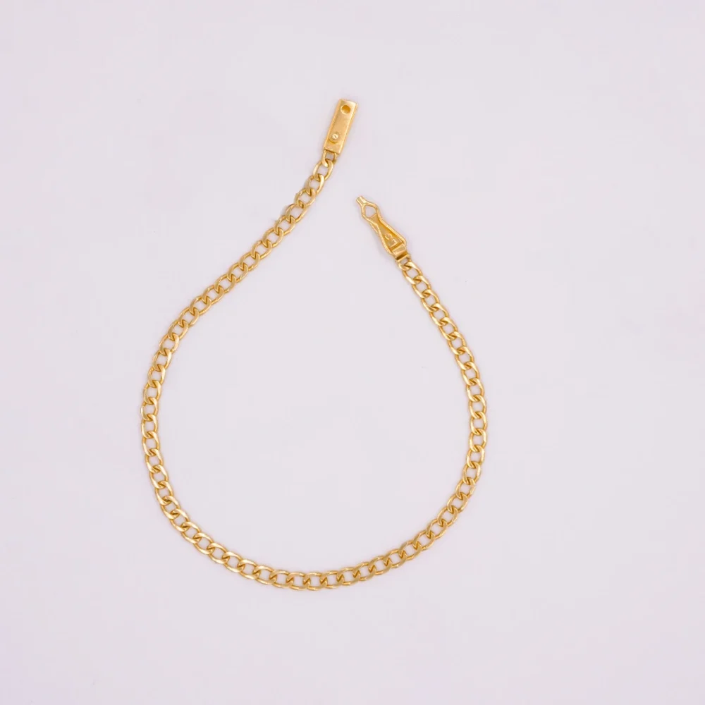 Pulso Tejido Cubano Oro 18K - Orofino Ecuador