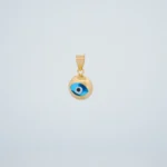 DIJE OJO TURCO AZUL ORO 18K