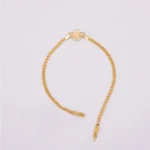 PULSO TEJIDO CHINO DIJE VERGEN ORO 18K