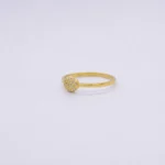 ANILLO PARA DAMA MEDIA BOLA FUEGO ORO 18K