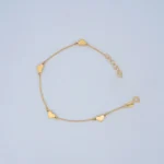 Pulso Tejido Rolon Corazones Oro 18K - Orofino Ecuador