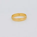 Anillos De Matrimonio Arenado Liso Oro 18K - Orofino Ecuador (vista 2)
