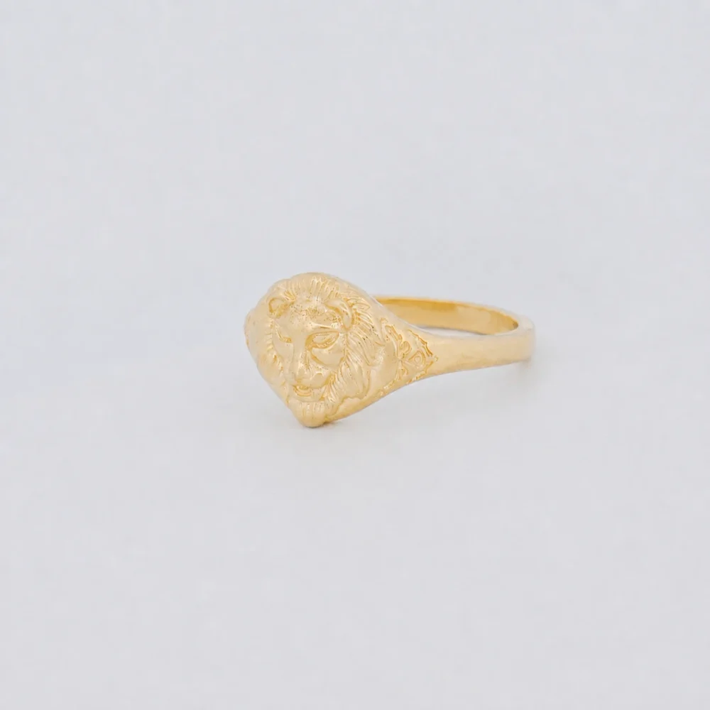 Anillo Para Hombre León Oro 18K - Orofino Ecuador