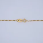 Cadena Tejido Tres Por Uno Fina Oro 18K - Orofino Ecuador (vista 3)