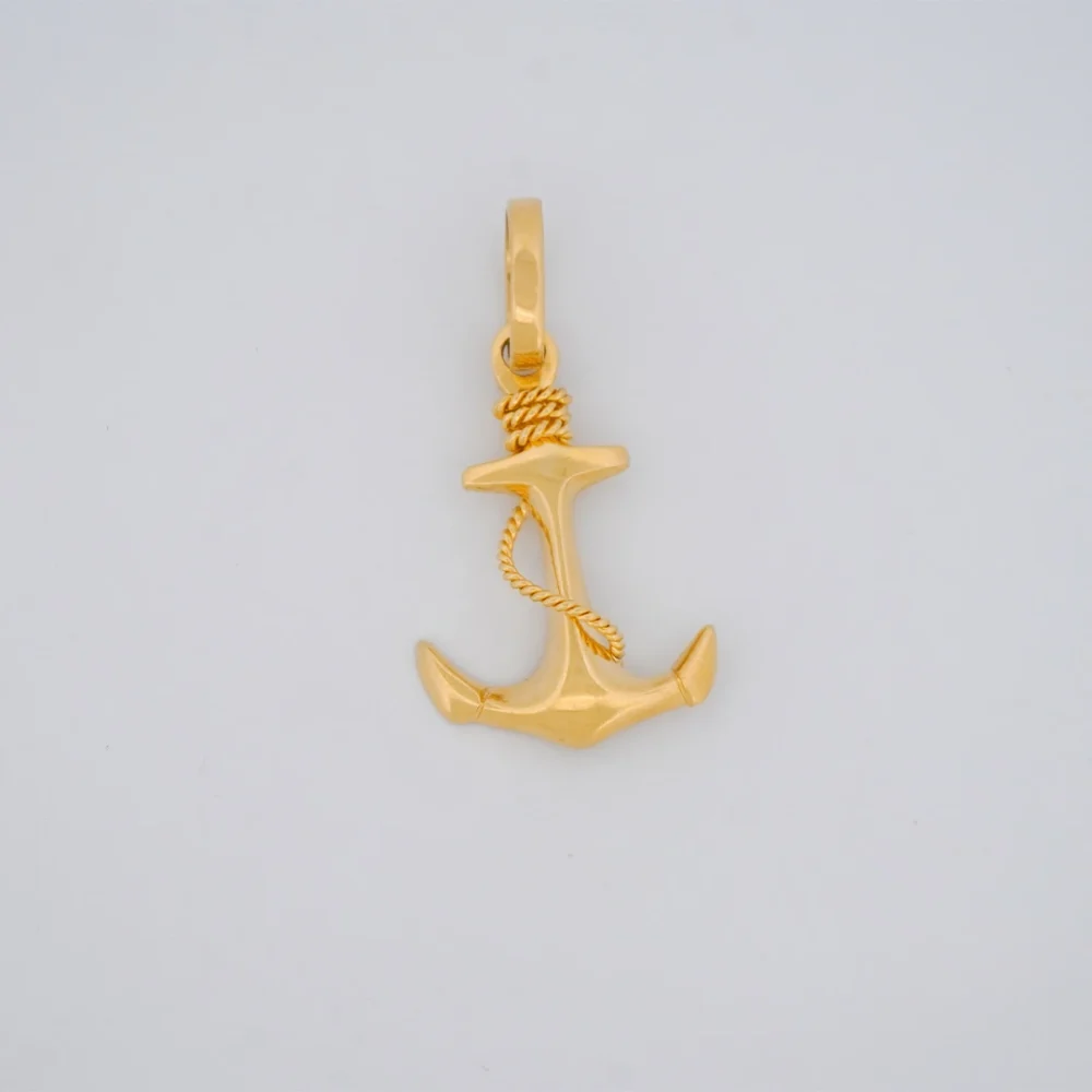 Dije Ancla Oro 18K - Orofino Ecuador