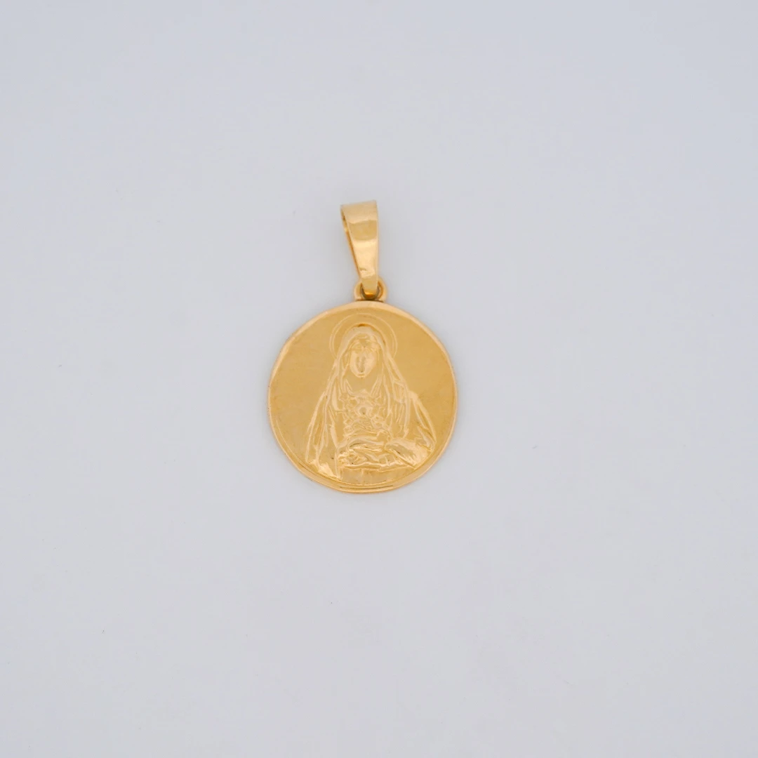 1516389.webp Dije Medalla Virgen Del Carmen Oro 18K - Orofino Ecuador