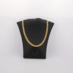 Cadena Tejido Cubana Plana Oro 18K - Orofino Ecuador