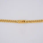 Cadena Tejido Cubana Plana Oro 18K - Orofino Ecuador (vista 3)