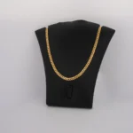 Cadena Tejido Cubana Plana Oro 18K - Orofino Ecuador