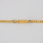 Cadena Tejido Lomo De Corvina Oro 18K - Orofino Ecuador (vista 3)