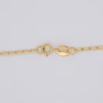 Cadena Tejido Banana Oro 18K - Orofino Ecuador (vista 3)